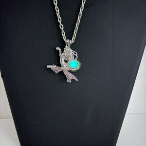Gothic Like Mermaid Necklace features interior glow-in-the-dark orb!